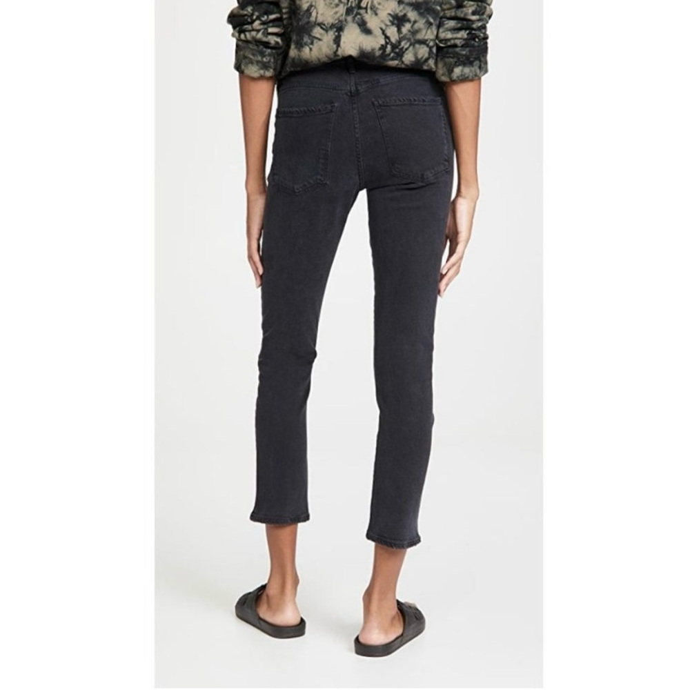 AGOLDE Toni Mid Rise Straight Jeans in Montage Color | size 25